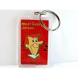 Meet George Jetson Keychain The Jetsons Retro 1990 Original Licensed Button Up